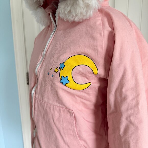 Kawaii Warm Pastel Pink Moon Bow Jacket - Picture 3 of 10